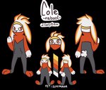 anthro biped male simple_background solo transparent_background dinkden nintendo pokemon cole_murphy generation_8_pokemon lagomorph mammal pokemon_(species) raboot alpha_channel model_sheet