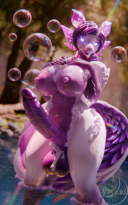 anthro anthrofied areola balls big_balls big_breasts big_nipples big_penis breasts bubble erection foam genitals glistening glistening_areola glistening_arms glistening_balls glistening_body glistening_breasts glistening_face glistening_genitalia glistening_legs glistening_nipples glistening_penis glistening_thighs glowing glowing_eyes gynomorph huge_penis humanoid_genitalia humanoid_penis intersex nipples nude penis purple_areola purple_balls purple_breasts purple_nipples purple_penis ridged_penis solo thick_thighs water wet wet_body wide_hips doctor-sfm capcom monster_hunter renji_tama_(character) leviathan_(mh) mizutsune 3d_(artwork) 5:8 blender_(artwork) blender_cycles_(artwork) digital_media_(artwork) hi_res