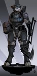 abhuman absurd_res anthro armor army axe battle_axe bearded_axe beastmen_(warhammer) belt boob_armor bovid breastplate caprine cuisse emblem facial_scar female full-length_portrait futuristic futuristic_armor futuristic_weapon greaves headgear headset_microphone helmet hi_res holding_armor holding_headgear holding_helmet holding_object holding_weapon mammal military mouth_piercing piercing portrait pouch_(clothing) pouches purple_eyes ring_piercing scar science_fiction sheep shoulder_pads solar_auxilia soldier solo tube utility_belt vambrace warhammer:_the_horus_heresy warhammer_(franchise) warhammer_40000 warrior weapon wolfdawg