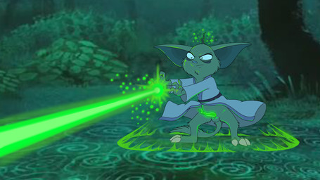 animal_genitalia anthro balls barefoot biped clothing erection feet frown genitals glowing glowing_genitalia glowing_penis green_penis grey_balls magic magic_user male penis robe screencap screencap_background sheath solo spread_legs spreading standing mizzyam disney phineas_and_ferb little_green_man mammal unknown_species digital_media_(artwork) restricted_palette sketch