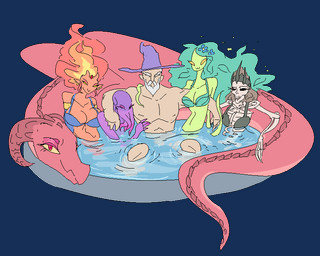 bath beard bone bra clothing face_tentacles facial_hair female feral fire flower green_body green_skin hat headgear headwear horn magic_user male nature nude plant red_body red_eyes red_scales red_skin scales simple_background skeleton tail tentacles transparent_background underwear wizard_hat jam_(artist) mythology dragon elemental_creature fire_creature human mammal mind_flayer mythological_creature mythological_scalie scalie aliasing alpha_channel binary_drawing digital_drawing_(artwork) digital_media_(artwork)