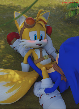 2_tails age_difference anal anal_penetration anthro anthro_on_anthro anthro_penetrated anthro_penetrating anthro_penetrating_anthro balls balls_deep bandage_wraps belt blue_body blue_eyes blush clothing dipstick_tail duo eyewear eyewear_on_head footwear foreskin fur genitals gloves goggles goggles_on_head green_eyes hand_on_cheek handwear humanoid_genitalia humanoid_penis interspecies larger_male looking_pleasured male male/male male_on_bottom male_on_top male_penetrated male_penetrating male_penetrating_male markings multi_tail older_male on_bottom on_model on_top open_mouth open_smile orange_body outside_sex penetration penile penile_penetration penis penis_in_ass scarf sex shoes size_difference smaller_male smaller_on_top smaller_penetrated smile spread_legs spreading tail tail_markings tan_body teeth tongue white_body white_fur young young_male younger_male younger_penetrated navarrito sega sonic_boom sonic_the_hedgehog_(series) miles_prower sonic_the_hedgehog canid canine eulipotyphlan fox hedgehog mammal 2024 3d_(artwork) absurd_res digital_media_(artwork) hi_res