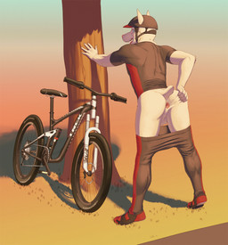 against_wall anus back_turned backsack balls bicycle blue_eyes butt canine clothing dog fur looking_at_viewer looking_back male meesh outside pants pants_down perineum pose presenting presenting_hindquarters shadow solo spread_butt spreading tree white_fur
Rating: Explicit
Score: 31
User: Peekaboo
Date: December 04, 2013