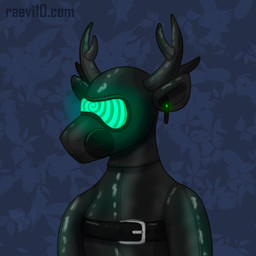 antlers clothing drone drone_helmet dronesuit earbuds electronics gas_mask glistening glistening_body headphones hood horn hypnosis hypnotic_screen hypnotic_visor latex latex_clothing latex_skinsuit mask mind_control skinsuit tight_clothing wearing_mask raevi10 deer mammal 1:1 hi_res
