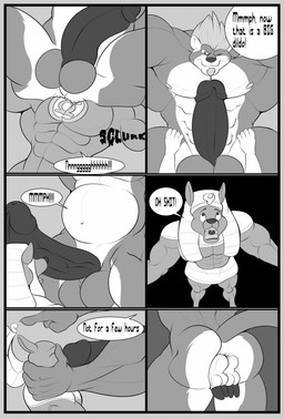 abandoned_building abdominal_bulge anal anal_vore balls big_balls big_muscles big_penis clothed clothing cock_vore college_student confusion costume dialogue digestion_implied egyptian egyptian_clothing egyptian_headdress genitals group halloween_costume haunted_house holidays huge_balls huge_penis hyper hyper_balls hyper_genitalia hyper_penis implied_disposal looking_at_viewer male male/male male_pred male_prey muffled_screaming muscular muscular_male nemes_(clothing) nude_anthro nude_male oblivious one_eye_closed penile penis size_difference sound_effects topless topless_male trio unwilling_prey vore willing_pred wink winking_at_viewer unknownwolf halloween camelid canid canine canis felid hybrid jackal liger llama mammal pantherine black_and_white comic hi_res monochrome