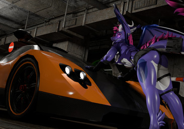 anthro big_butt bottomwear butt clothed clothing clothing_lift female interspecies purple_body purple_eyes skirt skirt_lift solo sports_car suggestive_look suggestive_pose z4rk0 mythology pagani dragon mythological_creature mythological_scalie scalie 3d_(artwork) absurd_res digital_media_(artwork) hi_res