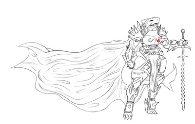 anthro armor armor_plates armored_boots belt black_eyes blood blood_on_clothing blood_splatter bodily_fluids cape clothing eyelashes fantasy_armor fantasy_clothing female fin flamberge gauntlets gloves handwear knee_pads knight knight_armor long_cape melee_weapon scar shark_tail sharp_teeth shoulder_pads simple_background smile solo spiked_armor spikes standing straps sword teeth warrior weapon white_background ech0shark aquatic fish shark hi_res sketch