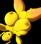 anthro antlers big_breasts breasts clothing female horn legwear looking_at_viewer nipples nude one_eye_closed solo space thick_thighs thigh_highs wings wink winking_at_viewer colonel-gabbo cartoon_network the_amazing_world_of_gumball penny_fitzgerald fairy hi_res