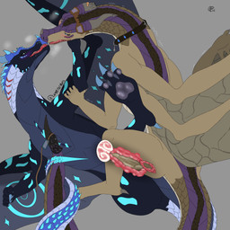black_eyes blush bodily_fluids claws collar cum cum_inside duo erection feet female female_feral female_penetrated feral genital_fluids genitals hair horn male male/female male_feral male_penetrating male_penetrating_female membrane_(anatomy) membranous_wings open_mouth paws penetration penile penis scales sex simple_background stinger stinger_tail tail tongue vaginal vaginal_penetration vulva wings lampsformoth european_mythology mythology wings_of_fire moth_(lampsformoth) dragon hivewing_(wof) icewing_(wof) mammal mythological_creature mythological_scalie sandwing_(wof) scalie seawing_(wof) western_dragon absurd_res digital_media_(artwork) hi_res