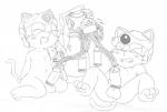 anthro balls blush bodily_fluids cum duo erection eyes_closed genital_fluids genitals machine male milking_machine nude open_mouth penile penis penis_milking saliva simple_background sitting spread_legs spreading wariza white_background young young_anthro inubashiri samurai_pizza_cats guido_anchovy speedy_cerviche domestic_cat felid feline felis mammal black_and_white digital_drawing_(artwork) digital_media_(artwork) hi_res line_art monochrome