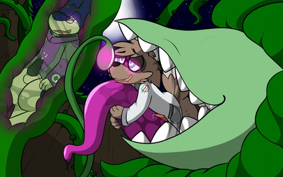 animal_genitalia animal_penis anthro anthrofied bodily_fluids clothing duo erection eyewear genital_fluids genitals glasses hypnosis looking_pleasured male mind_control monster_pred night penis plant plant_pred precum torogao vore crisstail nintendo pokemon cyndan fan_character kotetsu_redwood generation_2_pokemon generation_3_pokemon plant_monster pokemon_(species) quilava zigzagoon