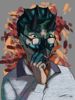 acceptance anthro beak clothing eyewear glasses male mid_transformation solo species_transformation transformation unexpected wearing_glasses wheatart humanoid absurd_res hi_res