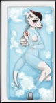 anthro bath border breasts brown_eyes bubble claws female fur hair mandalorian_insignia nipples nude one_breast_out red_hair simple_background tattoo transparent_border water chuchuana star_wars ryan_"rook"_o'keefe mammal mustelid otter selonian alpha_channel