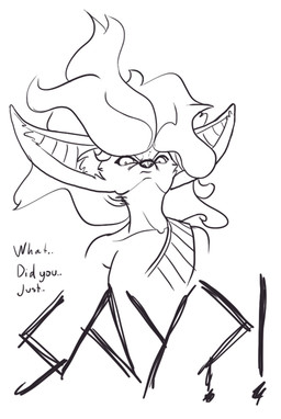 angry animated canine clothed clothing female feretta fox looking_at_viewer mammal monochrome ruhza silver_fox text uncolored
Rating: Safe
Score: 0
User: NotMeNotYou
Date: April 13, 2014