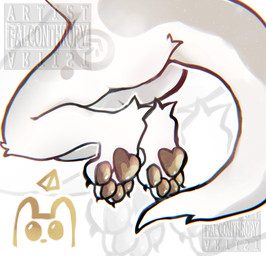 ambiguous_gender anthro big_tail brown_pawpads butt claws close-up feet foot_fetish foot_focus fur hindpaw kneeling markings nude pawpads paws redesign solo tail white_body falconthropy szlugcat rain_world videocult survivor_(rain_world) slugcat slugcat_humanoid hi_res