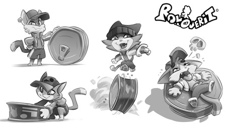 3_toes 4_fingers anthro bandage bandage_on_face barefoot beanie bent_arm bent_legs black_beanie black_bottomwear black_clothing black_eyebrows black_hat black_headwear black_shorts bodily_fluids bone bottomwear cheek_tuft closed_smile clothed clothed_anthro clothed_male clothing copyright_symbol courier crouching dipstick_tail ear_piercing ear_ring eyebrows facial_tuft fangs feet fingers fluffy fluffy_tail fully_clothed fully_clothed_anthro fully_clothed_male fur grey_body grey_clothing grey_ear_ring grey_eyes grey_fur grey_jacket grey_nose grey_shirt grey_tail grey_tongue grey_topwear hand_on_hip hand_on_own_hip hat headgear headwear jacket light looking_at_viewer lying male male_anthro markings mouth_closed multicolored_body multicolored_fur on_back open_clothing open_jacket open_mouth open_smile open_topwear piercing ring_piercing rolling running shirt shorts simple_background skull smile smiling_at_viewer solo standing straight_legs sweat sweaty_face symbol tail tail_markings teeth text three-quarter_view tired title toes tongue tongue_out topwear tuft tuna_can two_tone_body two_tone_fur two_tone_tail white_background white_body white_clothing white_fur white_jacket white_tail_tip white_topwear giacomo_boni roloverit rol_(roloverit) domestic_cat felid feline felis mammal 16:9 2022 4k absurd_res adobe_photoshop_(artwork) colored digital_drawing_(artwork) digital_media_(artwork) english_description hi_res lighting monochrome official_art shaded widescreen