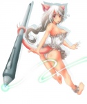 :o anklet bare_shoulders barefoot breasts butt clothing feet female hair jewelry long_hair looking_back mouse_tail open_mouth panties pen pink_eyes prehensile_tail rear_view shadow side_boob simple_background solo stylus tail underwear white_background white_hair ao_usagi shiro_nezumi animal_humanoid humanoid mammal mammal_humanoid mouse mouse_humanoid murid murid_humanoid murine murine_humanoid rodent rodent_humanoid full-length_portrait portrait