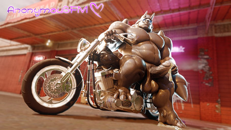 anthro balls belly biceps big_muscles bodily_fluids claws erection genital_fluids genitals horn humanoid_genitalia humanoid_penis leaking looking_at_viewer male motorcycle musclegut muscular muscular_anthro muscular_arms muscular_male muscular_thighs navel nipples nude pecs penis precum solo sweat tail thick_penis thick_thighs vehicle anonymousfm dukesmith3d_(modeler) nintendo pokemon aggron generation_3_pokemon pokemon_(species) 16:9 digital_media_(artwork) hi_res widescreen