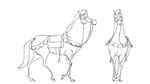 16:9 2019 2d_animation animated bridle equid equine feral frame_by_frame harness horse looking_away male mammal may_taraud monochrome mount reins saddle samson_(disney) short_playtime solo stirrups tail tail_motion walk_cycle walking widescreen