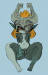 anus breasts female front_view genitals hi_res humanoid looking_at_viewer mammal midna nintendo not_furry pussy reclining short_stack small_breasts solo the_legend_of_zelda twili twilight_princess whatsalewd