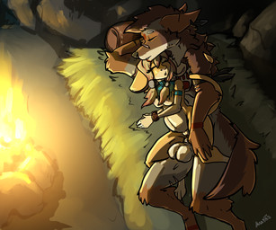 anthro anthro_on_anthro anthro_penetrated anthro_penetrating anthro_penetrating_anthro areola balls barely_visible_genitalia barely_visible_penis barely_visible_vulva bound breasts campfire cave cock_warming detailed_background duo feathers female female_penetrated fire forced from_behind_position genitals hands_tied happy happy_sex interspecies jewelry knot knotting larger_male male male/female male_penetrating male_penetrating_female master necklace nipples outside penetration penile penile_penetration penis penis_in_vagina pregnant pregnant_anthro pregnant_female pregnant_sex questionable_consent scar scars_all_over sex size_difference slave sleeping sleeping_together smaller_female spoon_position spooning stuck_knot tribal vaginal vaginal_penetration vulva acev faruk_(acev) sunna_(lordofthetroglodytes) canid canine canis coyote mammal mouse murid murine rodent 6:5 absurd_res hi_res story story_in_description