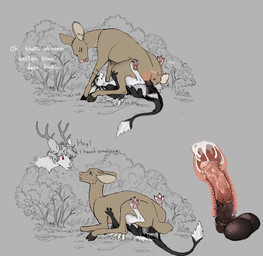 2_horns 2_panel_comic 3_fingers 3_toes 4_ears almost_caught ambiguous_gender animal_genitalia animal_penis anthro anthro_on_feral anthro_penetrating anthro_penetrating_feral antlers balls bestiality big_balls big_penis black_body black_claws black_feathers black_finger_claws black_fur black_genitals black_sclera black_toe_claws bodily_fluids brown_body brown_fur brown_genitals butt cervical_penetration cervix cheating_wife chest_tuft claws cloven_hooves countershading cowgirl_position cuckold cum cum_from_vagina cum_in_uterus cum_in_vagina cum_inside cum_on_ground cum_on_self cutaway dialogue digitigrade duo duo_focus ejaculation ellipsis equine_genitalia equine_penis erection exclamation_point feathered_wings feathers feet female female_feral female_on_top female_penetrated feral feral_penetrated feral_penetrating finger_claws fingers flare_in_uterus flared_penis flaring from_front_position fur genital_fluids genitals gradient_penis group hair heart_symbol hiding hiding_behind_another hooves horn infidelity internal internal_vaginal interspecies larger_female larger_feral larger_penetrated leaking_cum long_tail looking_pleasured lying male male/female male_feral male_on_bottom male_on_feral male_penetrating male_penetrating_female male_penetrating_feral mating_press medial_ring multi_ear multicolored_body nude on_back on_bottom on_top open_mouth pawpads paws penetration penile penile_penetration penis penis_in_vagina pink_genitals pink_nose pink_pawpads pink_penis pinned pinned_to_ground plant plap red_eyes sex simple_background size_difference small_but_hung smaller_anthro smaller_male spread_toes stealth_sex tail teeth text toes tree trio tuft tufted_fur uterus vaginal vaginal_penetration vein veiny_penis vulva white_body white_feathers white_fur winged_arms wings jeffusherb fyr_(fenrir784) gooddeer avali avian bird deer mammal 2026 colored digital_drawing_(artwork) digital_media_(artwork) english_text pixel_(artwork) sequence maleherm_(lore)