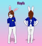 anthro bottomless butt clothed clothing female genitals pussy soccer_uniform solo sportswear uniform young young_anthro young_female thelaughingkitsune lagomorph leporid mammal rabbit hi_res