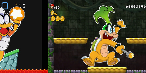 ball blue_eyes eyewear fangs glasses hair magic_wand male mohawk screencap screencap_background shell smile teeth white_hair yellow_body yellow_skin scottforester17 mario_bros nintendo iggy_koopa koopaling koopa scalie absurd_res hi_res