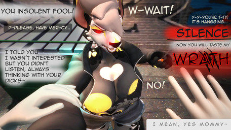 ambiguous_gender angry anthro begging bottomwear cigarette clothed clothing dialogue dumpster duo female first_person_view fist graffiti high-angle_view hotpants light nipple_slip outside pov_hands punk_hair raised_fist raised_hand red_eyes shorts skimpy smoke solo_focus sunlight text generalbrainconsuminlet garry's_mod ambiguous_species humanoid hyena mammal 3d_(artwork) character_request digital_media_(artwork) english_text hi_res male_(lore)