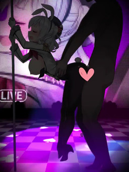 accessory big_breasts bouncing_breasts breasts bunny_costume clothed clothing costume duo erection exhibitionism female female_penetrated footwear from_behind_position genitals hat headband headgear headwear heart_censor heart_symbol high_heels human_on_humanoid interspecies lights male male/female male_penetrating male_penetrating_female nipples nude penetration penile penile_penetration penis penis_in_vagina pole screen sex shoes strip_club stripper_pole vaginal vaginal_penetration kuro_chairo_no_neko kashima animal_humanoid human humanoid lagomorph lagomorph_humanoid leporid_humanoid mammal mammal_humanoid rabbit_humanoid 2d_animation 3:4 animated bad_metadata censored hi_res loop motion_tweening no_sound short_playtime video