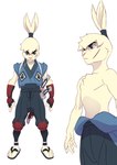 adolescent anthro asian_clothing clothed clothing east_asian_clothing footwear fur japanese_clothing katana kimono male melee_weapon samurai sandals scar shoes simple_background solo sword topless topless_male warrior weapon white_body white_fur young baptiste_gaubert netflix samurai_rabbit:_the_usagi_chronicles usagi_yojimbo yuichi_usagi lagomorph leporid mammal rabbit absurd_res digital_media_(artwork) hi_res