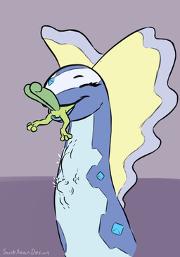 ambiguous_gender anthro female feral fully_inside group micro neck_bulge oral_vore partially_inside swallowing tongue trio vore sarek_aran_desian nintendo pokemon aurorus fossil_pokemon generation_3_pokemon generation_6_pokemon pokemon_(species) treecko hi_res
