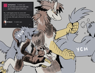 >_< anthro anthro_on_anthro anthro_on_bottom anthro_on_top anthro_penetrated anthro_penetrating anthro_penetrating_anthro ask_blog black_body black_collar black_feathers black_fur breath brown_body brown_eyes brown_feathers brown_fur brown_hair butt collar dipstick_horn doggystyle duo eyes_closed fangs feathered_ears feathered_wings feathers from_behind_position fur grey_background grey_body grey_fur grey_tail hair hand_on_another's_leg hand_on_leg holding_another's_tail holding_tail horn long_hair looking_at_another male male/male male_anthro male_on_bottom male_on_top male_penetrated male_penetrating male_penetrating_male multicolored_ears multicolored_horn neck_tuft nude_anthro nude_male on_bottom on_top penetration pink_tongue scutes sex side_view simple_background smile tail tail_grab teeth text tongue tongue_out tuft two_tone_ears white_body white_feathers white_fur white_horn wings yellow_scutes birdpaw_(artist) mythology fursona_(birdpaw) ych_(character) dragon feathered_dragon feathered_scalie furred_dragon furred_scalie mythological_creature mythological_scalie scalie 2025 digital_media_(artwork) english_text hi_res