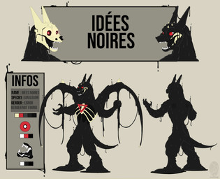 ambiguous_gender anthro black_body bone corruption dragon_aspect grey_background red_eyes scary simple_background skeleton solo triangle_(shape) fantine idees_noires amalgame goo_creature hi_res model_sheet