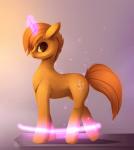 cutie_mark female feral fur hair hooves horn insect_wings nude orange_body orange_eyes orange_fur orange_hair purple_eyes purple_hair simple_background solo standing transformation wings rodrigues404 friendship_is_magic hasbro my_little_pony mythology fan_character arthropod changeling equid equine mammal mythological_creature mythological_equine unicorn animated short_playtime