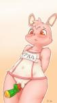 2014 arms_behind_back blush breasts clothed clothing dildo eyebrows female fur japanese_text lagomorph looking_down mammal pink_fur pink_nose plain_background pussy pussy_juice rabbit red_eyes rigi sex_toy small_breasts solo standing sweat text underwear wet_pussy
Rating: Explicit
Score: 2
User: Finchmaster
Date: March 03, 2014