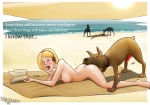 2013 all_fours beach bestiality blonde_hair blood blush breasts canine collar cunnilingus disarten english_text erection female feral gore hair human interspecies knot male mammal nipples nude open_mouth oral oral_sex penis seaside sex spread_legs spreading straight text vaginal violence
Rating: Explicit
Score: 20
User: Mai_Lil_Pwny
Date: June 17, 2013