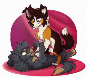anal anal_penetration angry animal_genitalia animal_penis canine_genitalia canine_penis claws duo erection eye_contact feral feral_on_feral feral_penetrated feral_penetrating feral_penetrating_feral fur genitals knot knotted_penis looking_at_another lying male male/male male_penetrated male_penetrating male_penetrating_male multicolored_body multicolored_fur nude on_back on_bottom on_top penetration penile penile_penetration penis penis_in_ass sex sheath sitting sitting_on_another snout tail teeth mimi-fox bird_dog border_collie canid canine canis collie domestic_dog herding_dog hunting_dog mammal pastoral_dog sheepdog spaniel colored digital_drawing_(artwork) digital_media_(artwork) shaded