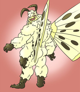 3_fingers ^_^ anthro big_muscles blonde_eyebrows blush brown_body butt eyebrows eyes_closed fingers fur insect_wings light looking_back male manly multi_arm multi_limb muscular muscular_anthro muscular_male nude pink_tongue rear_view red_background simple_background smile solo tongue toony wings yellow_body yellow_fur happyending arthropod insect lepidopteran moth 2015 colored digital_media_(artwork) full-length_portrait portrait shaded