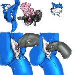 1:1 alternate_color ambiguous_gender ambiguous_prey anthro anus bandai_namco bdsm blue_body blue_skin bodily_fluids bondage bound clitoris comic crossover cunnilingus dark_nek0gami digimon digimon_(species) digital_media_(artwork) duo fan_character felid female female_pred flamesnake generation_1_pokemon genital_fluids genitals group group_sex half-closed_eyes interspecies legendary_pokemon licking mammal mewtwo narrowed_eyes nintendo oral penetration pokemon pokemon_(species) purple_eyes pussy reptile salah_(character) scalie sex snake snaked tail threesome tongue tongue_out trio unbirthing unwilling_pred vaginal vaginal_fluids vaginal_penetration veemon vore willing_prey