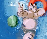 anthro ball beach_ball buoy fur inflatable male solo white_body white_fur brookyvanilla remember_the_flowers axel_(remember_the_flowers) felid mammal pantherine tiger 6:5 hi_res