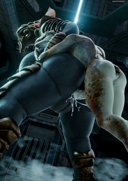 anal anal_penetration anthro anthro_penetrating_female arm_around_partner arm_quills armor big_breasts bodily_fluids bodyguard_position breasts butt cum cum_drip cum_from_ass cum_in_ass cum_inside dripping duo face_covered female female_penetrated fog from_behind_position genital_fluids genitals grey_body headgear helmet interspecies larger_female larger_penetrated leaking_anus leaking_cum low-angle_view male male/female male_anthro male_penetrating male_penetrating_female mostly_nude non-mammal_breasts nude penetration penile penile_penetration penis_in_ass pupils quill_hair scales sex short_tail size_difference slit_pupils smaller_anthro smaller_male standing standing_sex tail tan_body tan_scales vulva yellow_eyes darkflash23 pickle_juice_(modeler) halo_(series) microsoft xbox_game_studios alien ibie'shan kig-yar sangheili scalie 3d_(artwork) absurd_res colored digital_media_(artwork) hi_res
