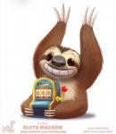 ambiguous_gender feral simple_background slot_machine smile solo white_background piper_thibodeau mammal pilosan sloth xenarthran digital_media_(artwork) digital_painting_(artwork) pillarbox