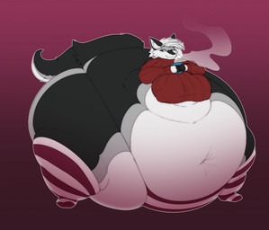 anthro belly big_belly big_breasts breasts butt clothing container cup erect_nipples female fur huge_belly huge_breasts huge_thighs hyper hyper_belly hyper_pear hyper_thighs legwear monobutt mug navel nipples nipples_visible_through_clothing overweight pattern_clothing solo striped_clothing stripes thick_thighs thigh_highs thong underwear wide_hips swatchfodder mythology maxine_mackenzie dragon furred_dragon furred_scalie mythological_creature mythological_scalie scalie 2025 hi_res
