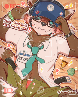 accessory anthro baseball_cap blue_eyes blush bottomwear brown_body brown_fur bulge clothed clothing electronics eyewear fluffy fluffy_tail fur glasses hat headgear headphones headwear looking_at_viewer male necktie nerd open_bottomwear open_clothing open_shirt open_shorts open_topwear recording sharp_teeth shirt shorts solo tail teeth topwear underwear wearing_glasses whiskers sosomyuzu guardians_of_the_galaxy marvel rocket_raccoon mammal procyonid raccoon absurd_res hi_res