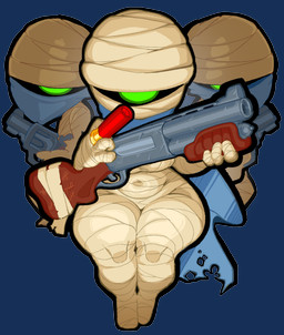 1_eye 4_fingers behind_another blue_cape blue_clothing breasts cape clothed clothing female fingers front_view fully_clothed glowing glowing_eyes green_eyes group gun hand_on_gun handgun huge_hips huge_thighs kerchief looking_at_viewer mummy_wrappings navel_outline not_furry ranged_weapon revolver shell_(projectile) shortstack shortstack_female shotgun shotgun_shell simple_background sitting tally_marks thick_thighs torn_cape torn_clothing transparent_background trio weapon wide_hips goatboydraws nuclear_throne rebel_(nuclear_throne) humanoid mummy undead 2025 alpha_channel digital_media_(artwork) hi_res