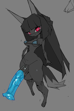 alternate_species animal_genitalia animal_penis anthro big_penis bikini bikini_top black_hair blue_bikini_top blue_penis bottomless bottomless_anthro bottomless_gynomorph bottomless_intersex breasts clothed clothing crossgender dipstick_tail equine_genitalia equine_penis erection eyelashes ftg_crossgender fti_crossgender fur furrification genitals glistening glistening_genitalia glistening_penis grey_background grey_body grey_ears grey_fur grey_inner_ear grey_tail_tip gynomorph gynomorph_anthro hair hand_on_hip hand_on_own_hip intersex intersex_anthro long_hair looking_at_viewer markings medium_breasts multicolored_tail navel noseless penis pink_eyes pupils simple_background small_waist smile solo standing swimwear tail tail_markings two-piece_swimsuit two_tone_tail vein veiny_penis white_pupils white_sclera wide_hipped_gynomorph wide_hipped_intersex wide_hips glassrunner mihoyo zenless_zone_zero hoshimi_miyabi canid canine fox mammal 2024 digital_drawing_(artwork) digital_media_(artwork)
