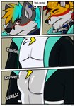 77chaos77 clothing collar costume david-967 death eyewear foxlightning(artist) glasses identity possession short takeover transformation rex_equinox foxlightning absurd_res comic hi_res