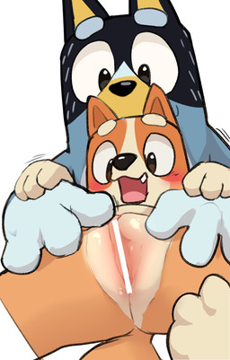 anthro bad_parenting black_body black_fur black_nose blue_body blue_fur brown_eyes censor_bar censored_genitalia censored_vulva duo eyebrows fangs female fingering fur genitals male multicolored_body multicolored_fur open_mouth orange_body orange_fur simple_background smile tail teeth thick_eyebrows vulva white_background young young_anthro young_female manmosu_marimo bluey_(series) bandit_heeler bingo_heeler australian_cattle_dog canid canine canis cattledog domestic_dog herding_dog mammal pastoral_dog censored hi_res daughter_(lore) father_(lore) father_and_child_(lore) father_and_daughter_(lore) incest_(lore) parent_(lore) parent_and_child_(lore) parent_and_daughter_(lore)