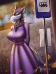 anthro biped clothing dress face_mask female mask solo tail mononi claire_(morpheuskibbe) sergal hi_res story